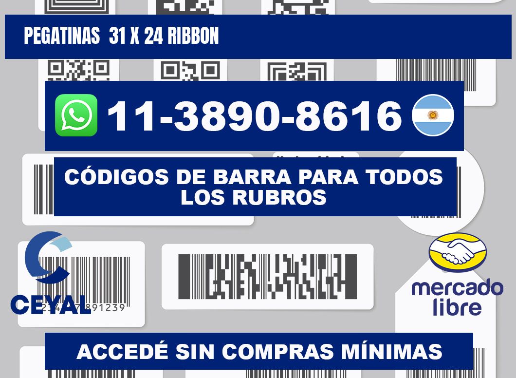 pegatinas  31 x 24 ribbon