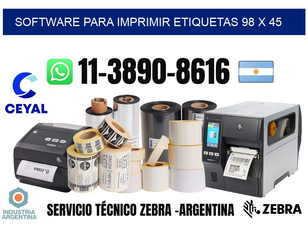 software para imprimir etiquetas 98 x 45