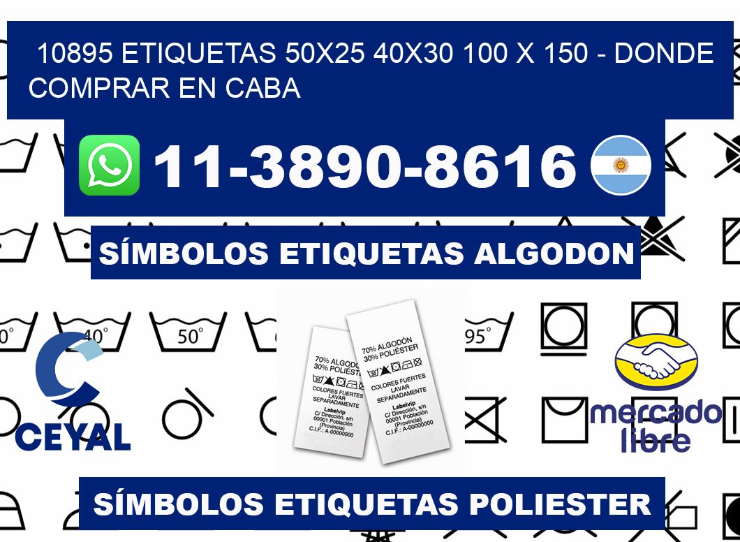 10895 etiquetas 50x25 40x30 100 x 150 - Donde Comprar en Caba