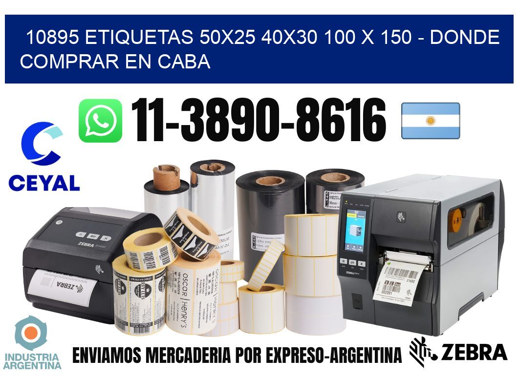 10895 etiquetas 50x25 40x30 100 x 150 - Donde Comprar en Caba