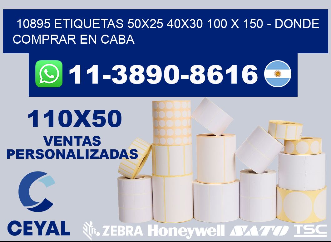 10895 etiquetas 50x25 40x30 100 x 150 - Donde Comprar en Caba