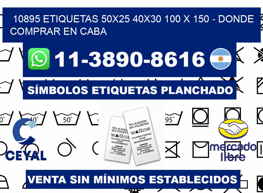 10895 etiquetas 50x25 40x30 100 x 150 - Donde Comprar en Caba