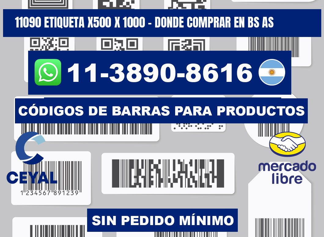 11090 etiqueta x500 x 1000 - Donde Comprar en bs as