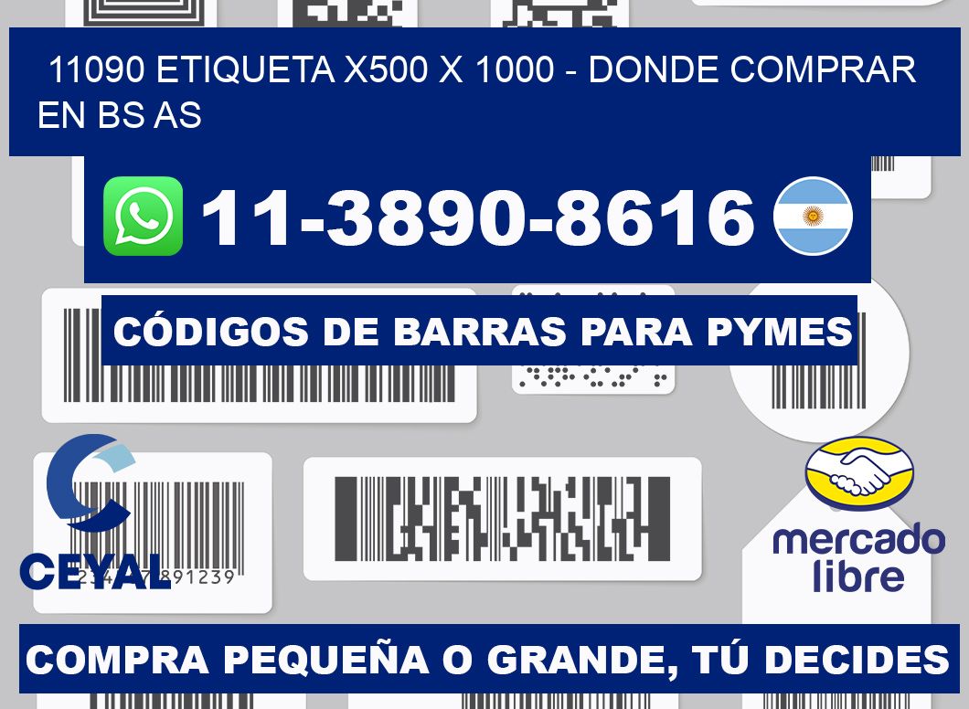 11090 etiqueta x500 x 1000 - Donde Comprar en bs as