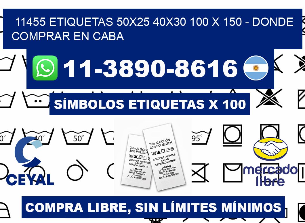 11455 etiquetas 50x25 40x30 100 x 150 - Donde Comprar en Caba