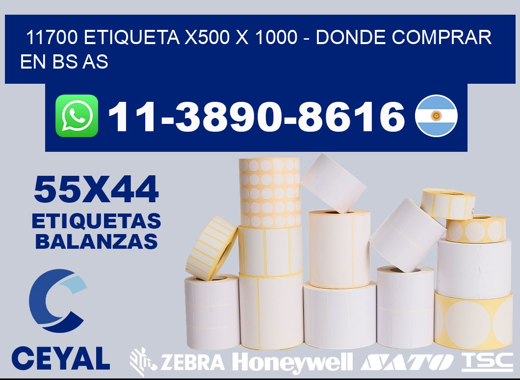 11700 etiqueta x500 x 1000 - Donde Comprar en bs as