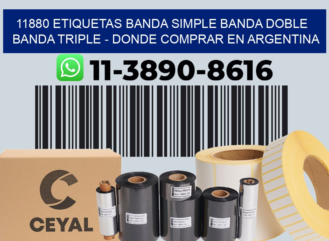 11880 etiquetas banda simple banda doble banda triple - Donde Comprar en Argentina