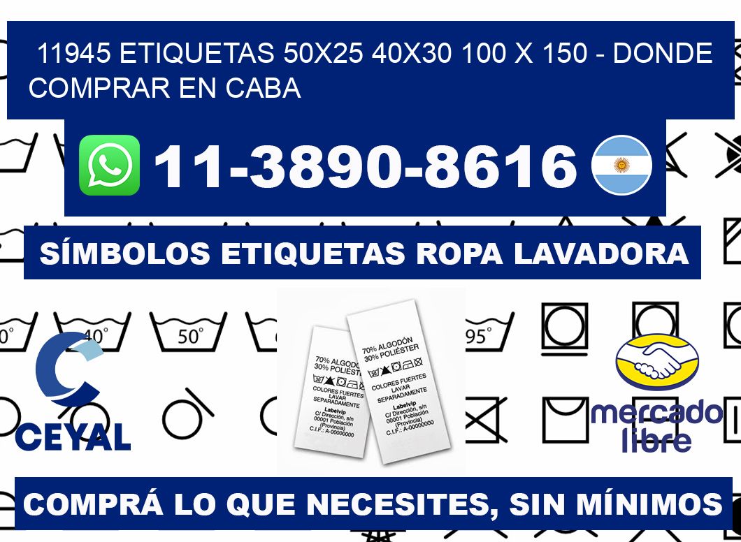 11945 etiquetas 50x25 40x30 100 x 150 - Donde Comprar en Caba