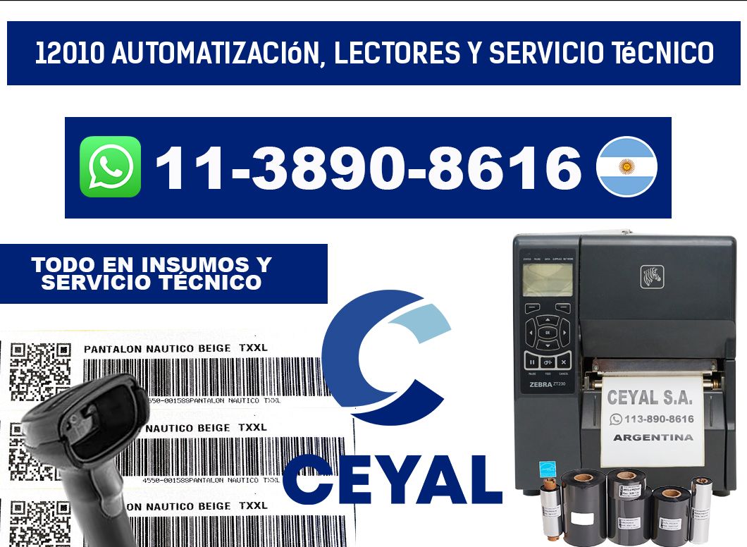 12010 Automatización, Lectores y Servicio Técnico