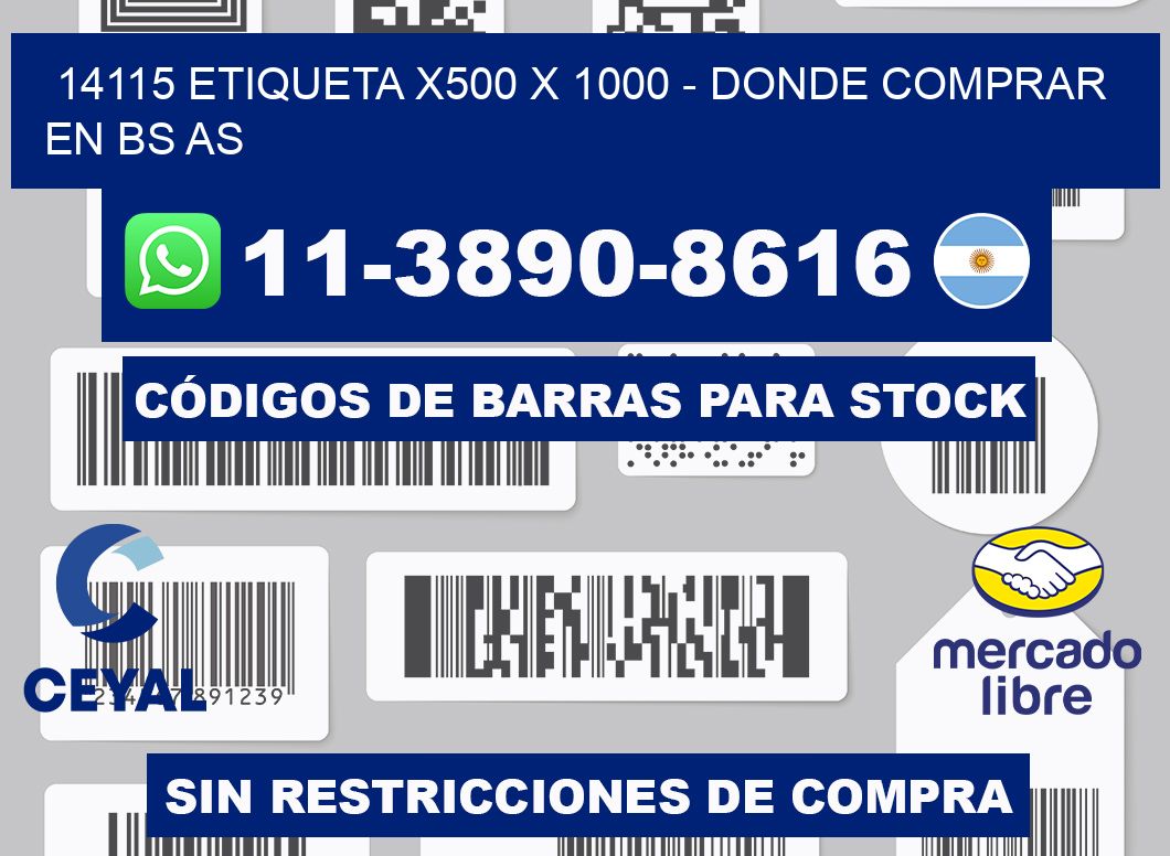 14115 etiqueta x500 x 1000 - Donde Comprar en bs as