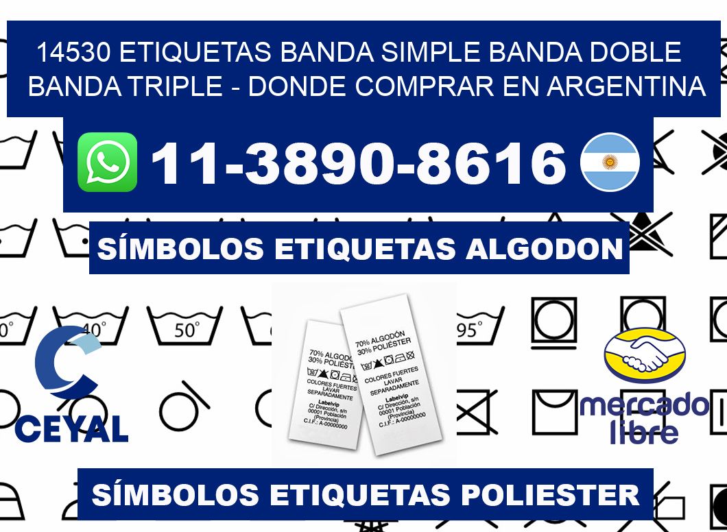 14530 etiquetas banda simple banda doble banda triple - Donde Comprar en Argentina