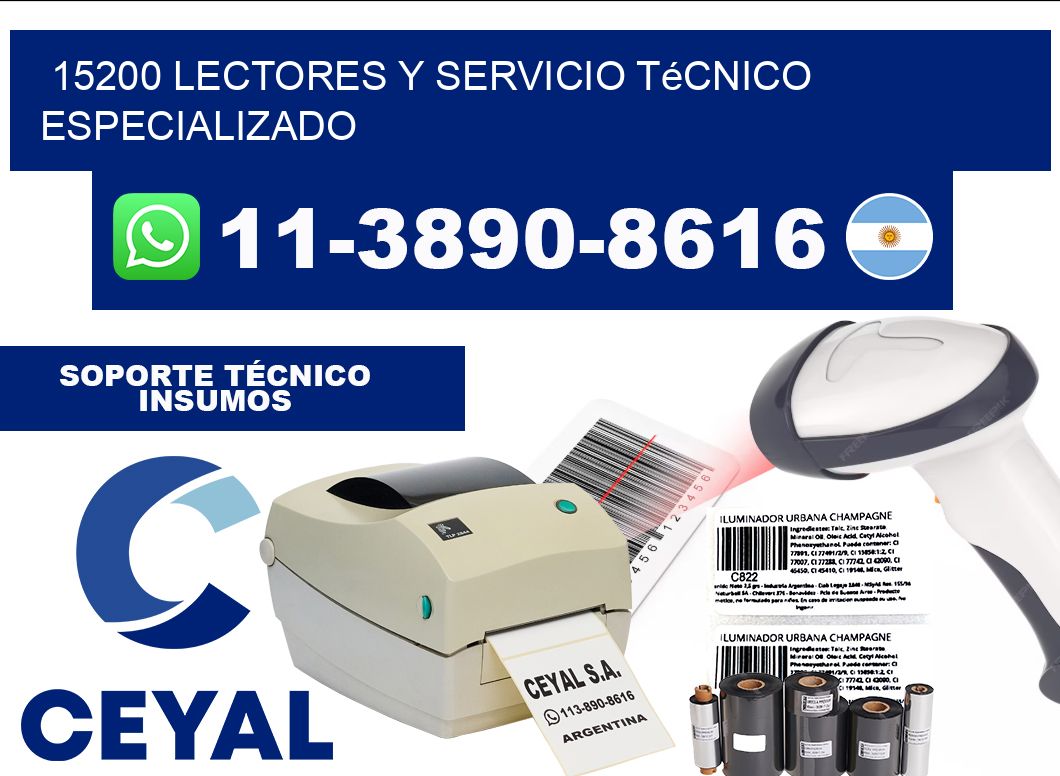 15200 Lectores y Servicio Técnico Especializado