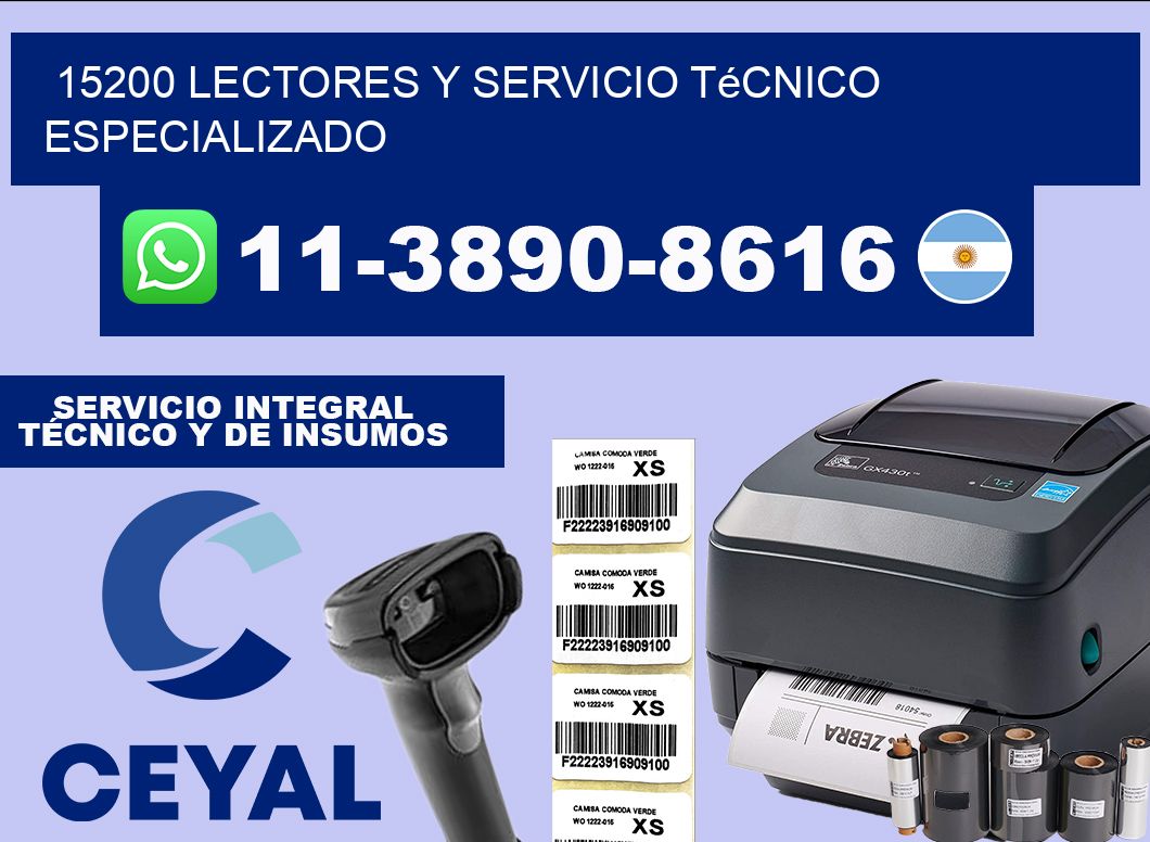 15200 Lectores y Servicio Técnico Especializado