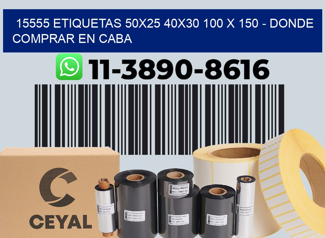 15555 etiquetas 50x25 40x30 100 x 150 - Donde Comprar en Caba