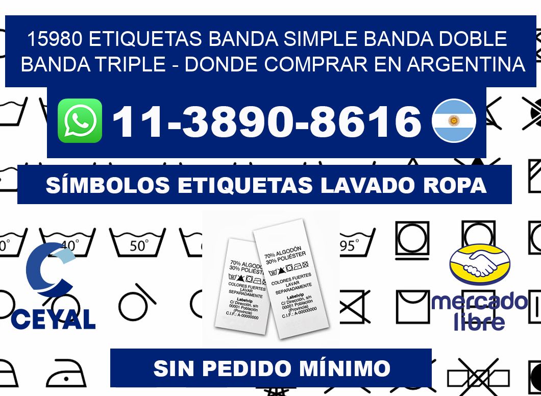 15980 etiquetas banda simple banda doble banda triple - Donde Comprar en Argentina