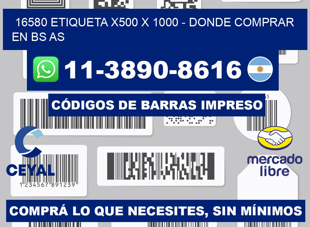 16580 etiqueta x500 x 1000 - Donde Comprar en bs as