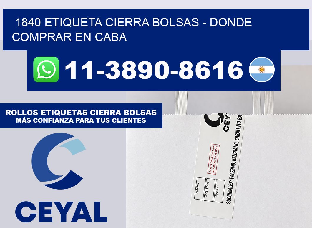 1840 etiqueta Cierra Bolsas – Donde Comprar en Caba