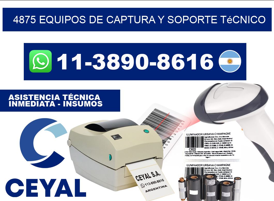 4875 Equipos de Captura y Soporte Técnico