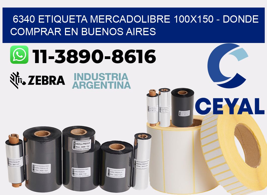 6340 etiqueta MercadoLibre 100x150 - Donde Comprar en Buenos Aires