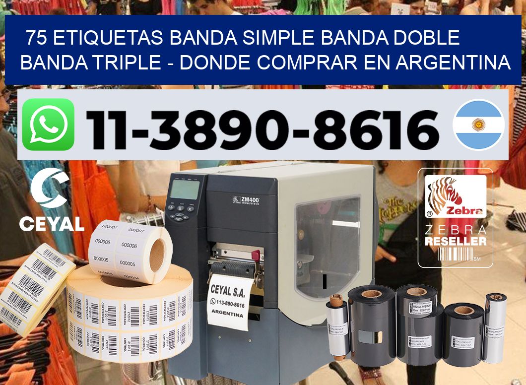 75 etiquetas banda simple banda doble banda triple – Donde Comprar en Argentina