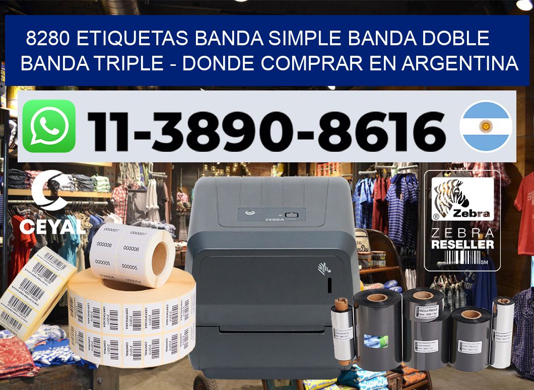 8280 etiquetas banda simple banda doble banda triple – Donde Comprar en Argentina
