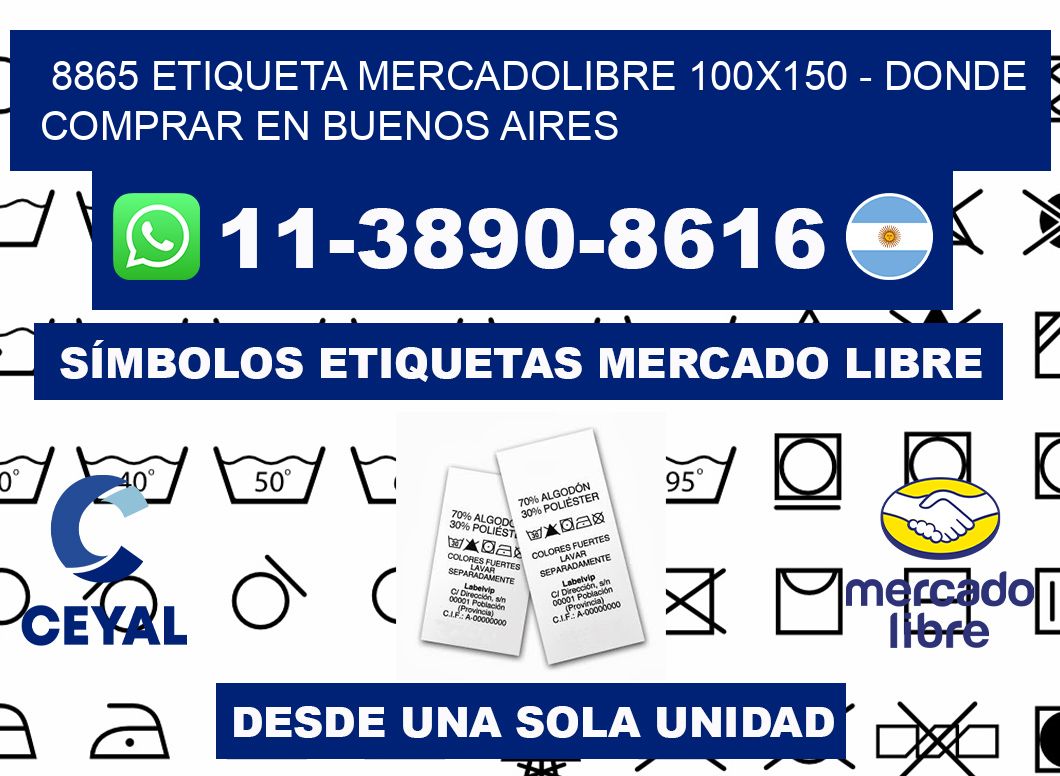 8865 etiqueta MercadoLibre 100x150 - Donde Comprar en Buenos Aires