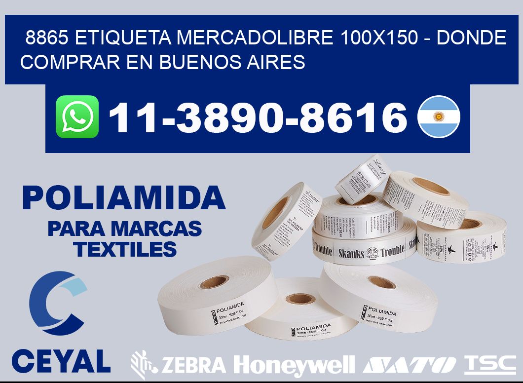8865 etiqueta MercadoLibre 100x150 - Donde Comprar en Buenos Aires