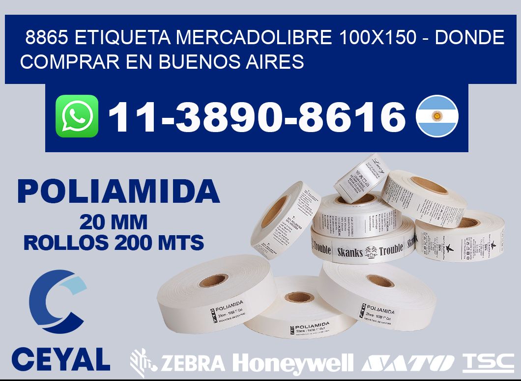 8865 etiqueta MercadoLibre 100x150 - Donde Comprar en Buenos Aires