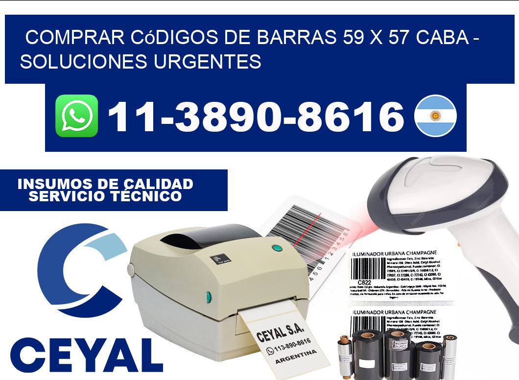 Comprar códigos de barras 59 x 57 CABA - soluciones urgentes