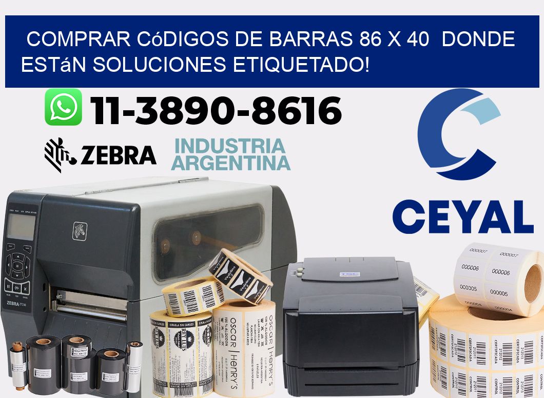 Comprar códigos de barras 86 x 40  donde están soluciones etiquetado!