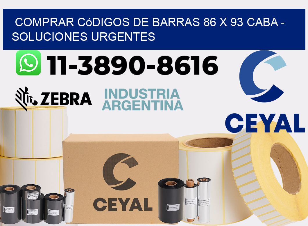 Comprar códigos de barras 86 x 93 CABA - soluciones urgentes