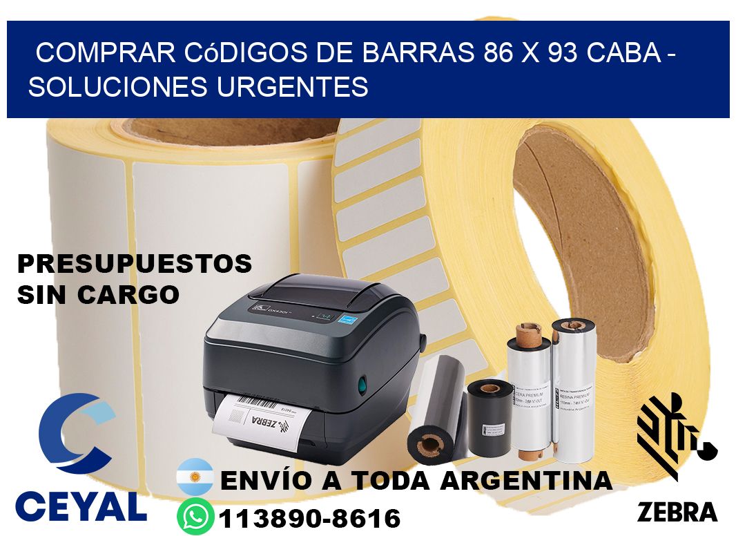 Comprar códigos de barras 86 x 93 CABA - soluciones urgentes
