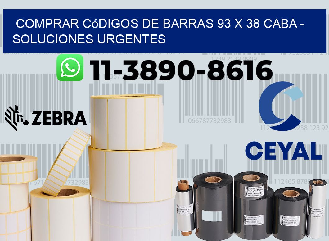 Comprar códigos de barras 93 x 38 CABA - soluciones urgentes