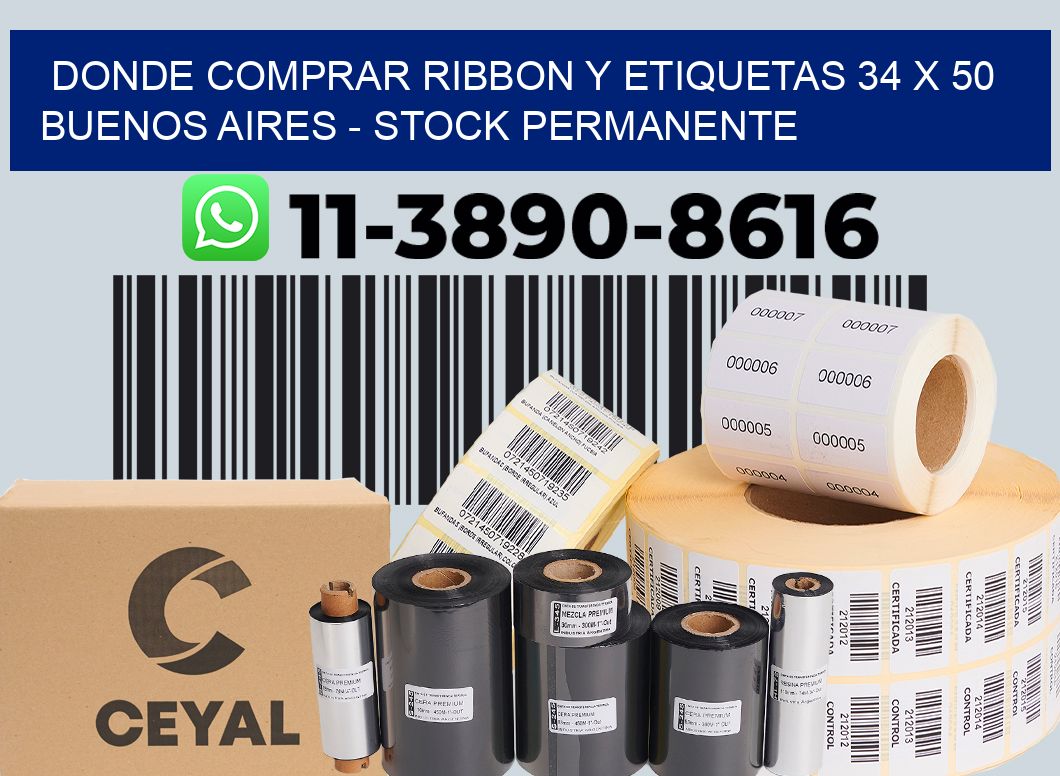 Donde Comprar ribbon y etiquetas 34 x 50 Buenos Aires - Stock permanente