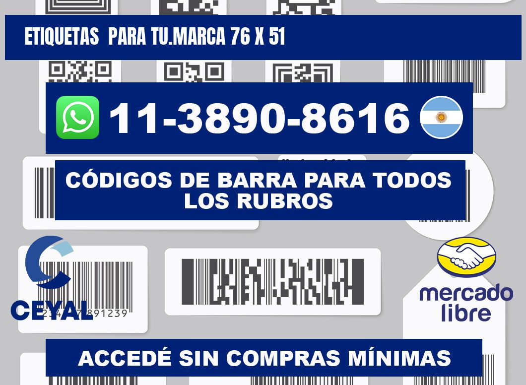 Etiquetas para tu.marca 76 x 51