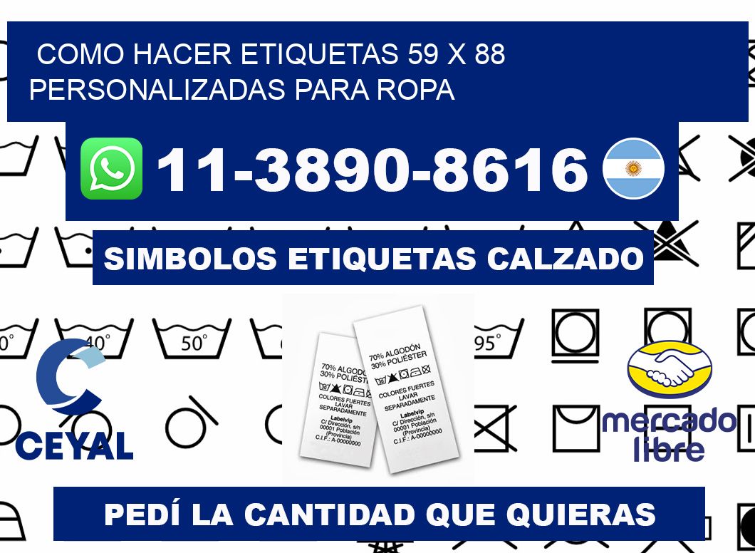 como hacer etiquetas 59 x 88 personalizadas para ropa