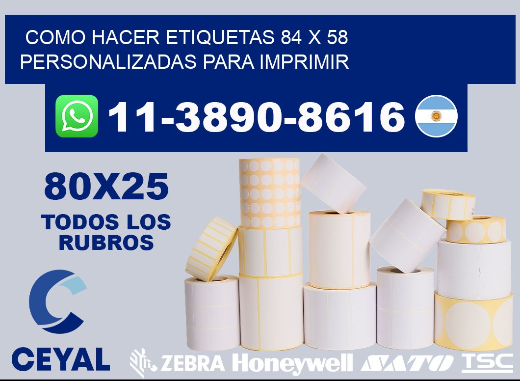 como hacer etiquetas 84 x 58 personalizadas para imprimir