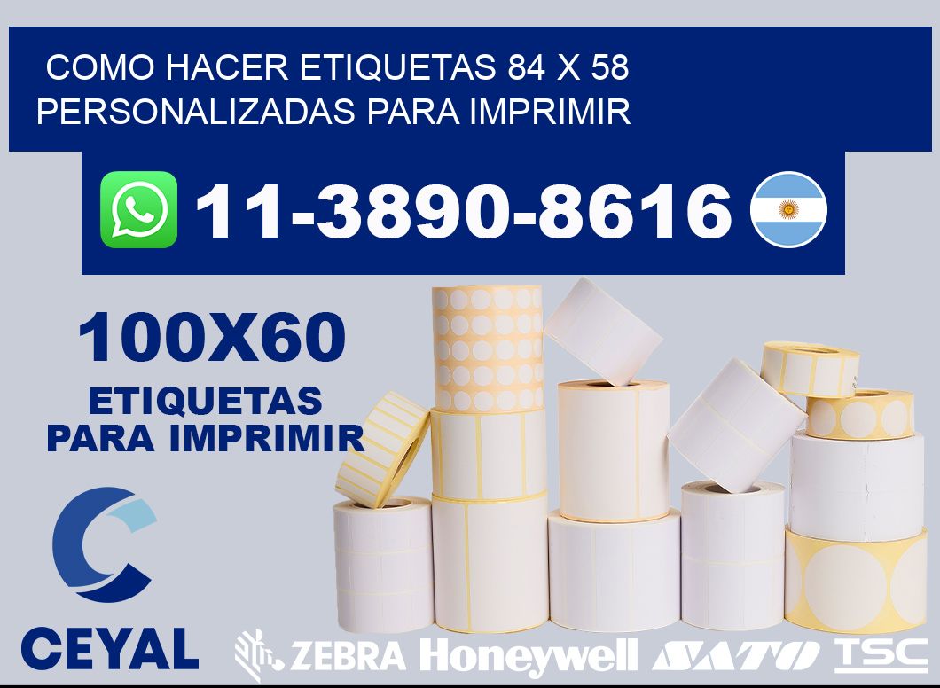 como hacer etiquetas 84 x 58 personalizadas para imprimir