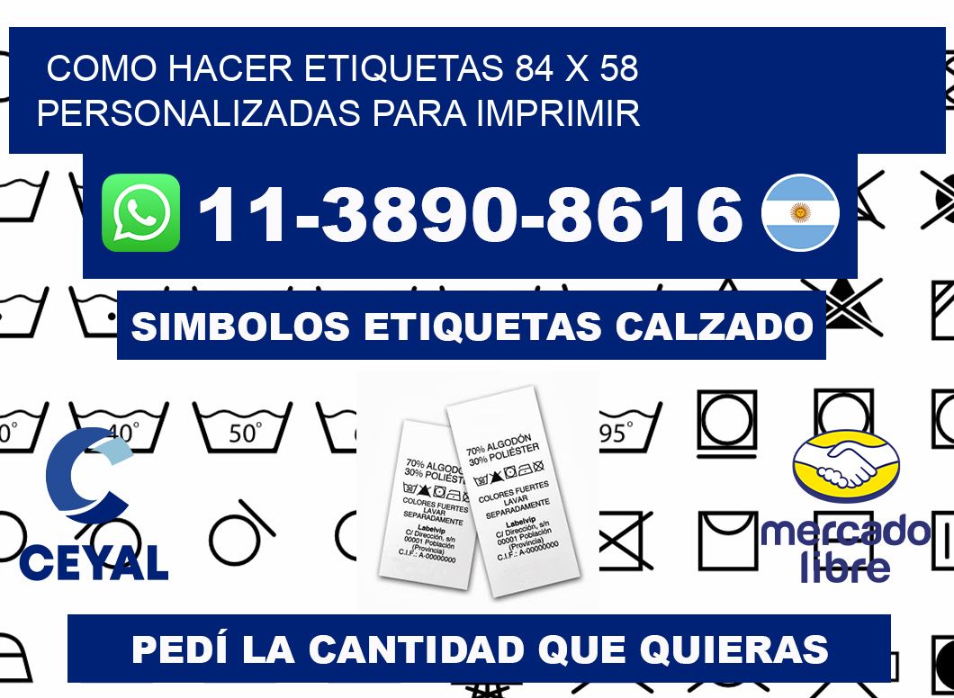 como hacer etiquetas 84 x 58 personalizadas para imprimir