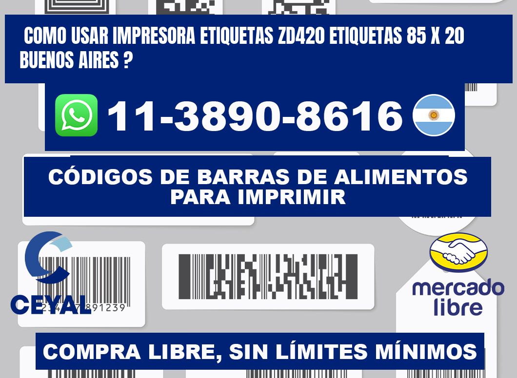 como usar impresora etiquetas zd420 etiquetas 85 x 20 Buenos Aires ?