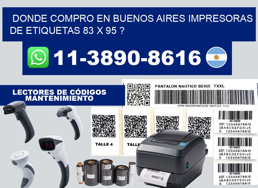 donde compro en buenos aires impresoras de etiquetas 83 x 95 ?