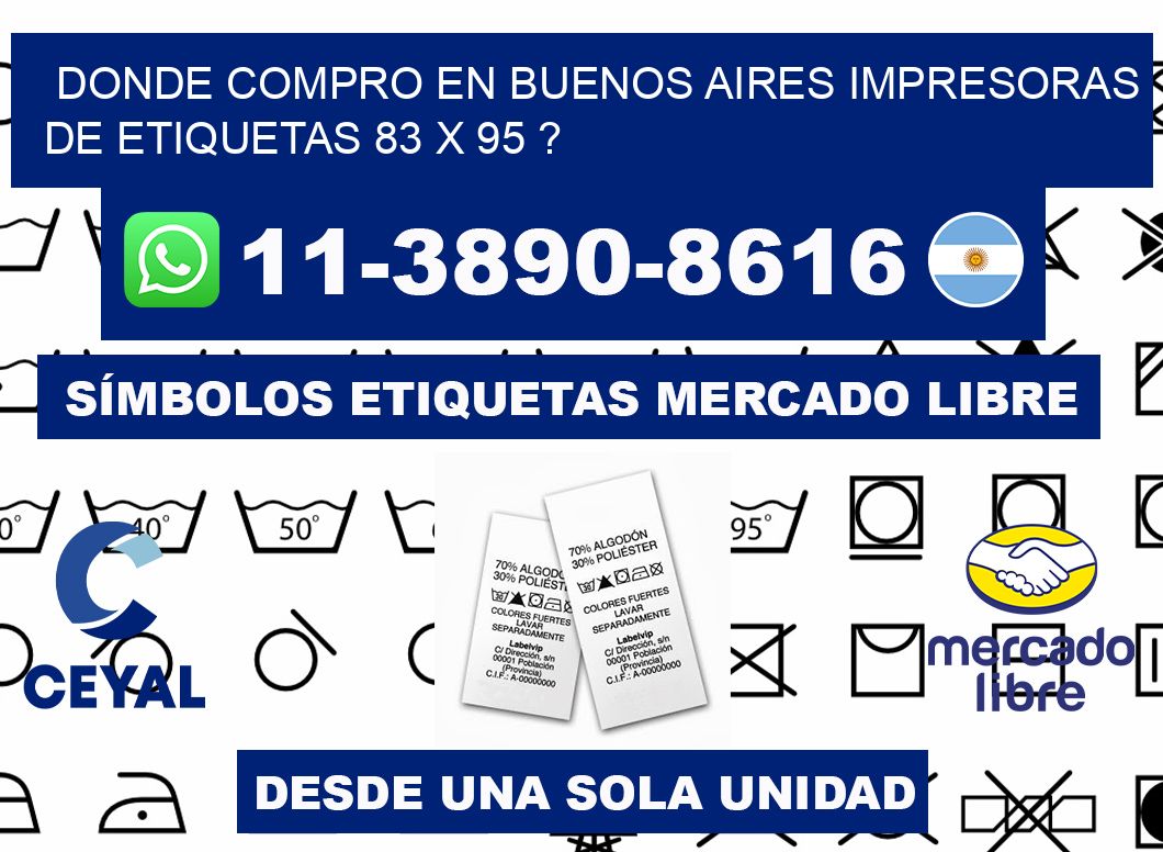 donde compro en buenos aires impresoras de etiquetas 83 x 95 ?