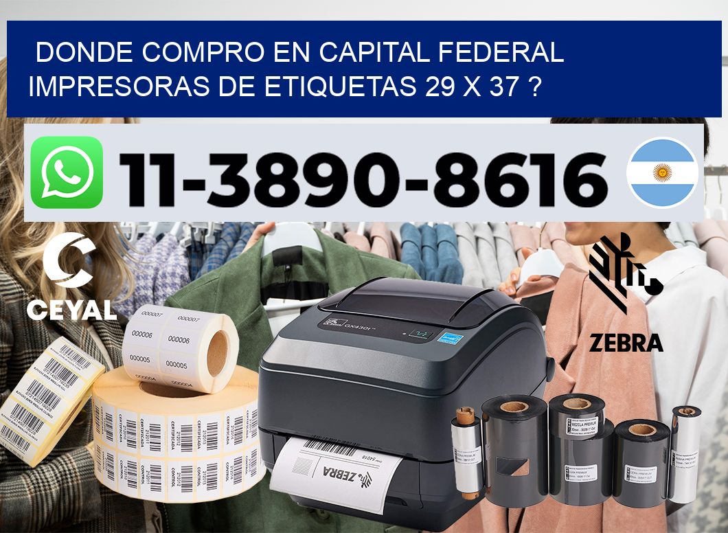 donde compro en capital federal impresoras de etiquetas 29 x 37 ?