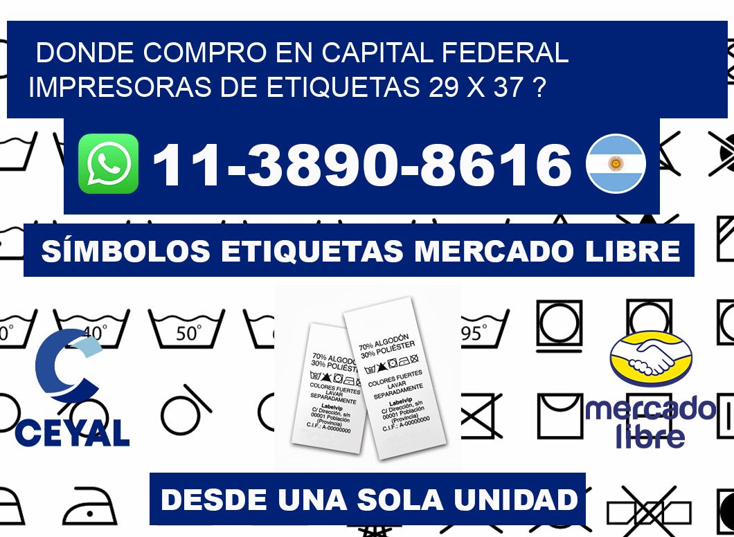 donde compro en capital federal impresoras de etiquetas 29 x 37 ?