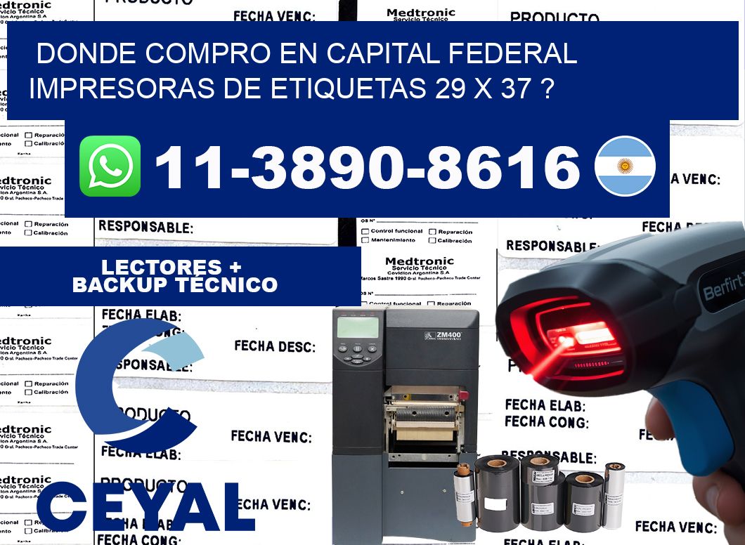 donde compro en capital federal impresoras de etiquetas 29 x 37 ?