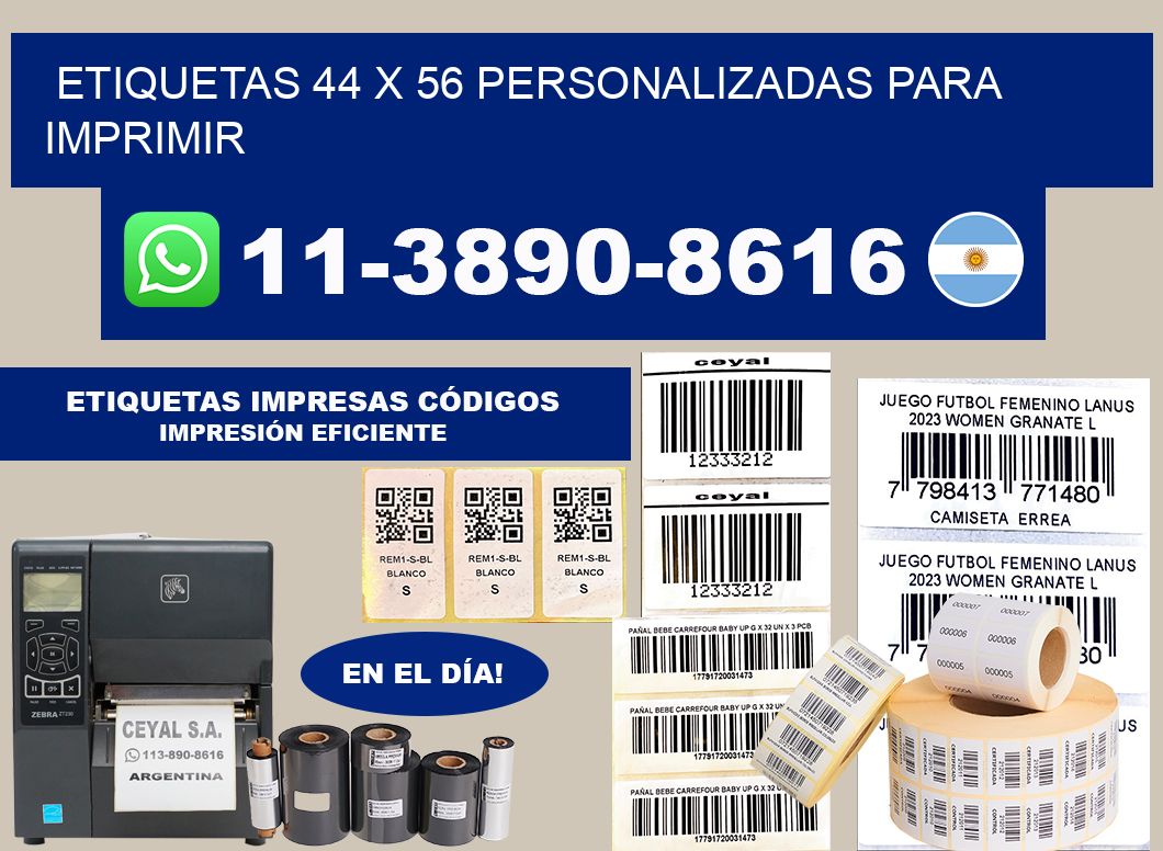 etiquetas 44 x 56 personalizadas para imprimir