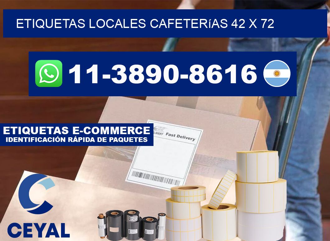 etiquetas locales cafeterías 42 x 72