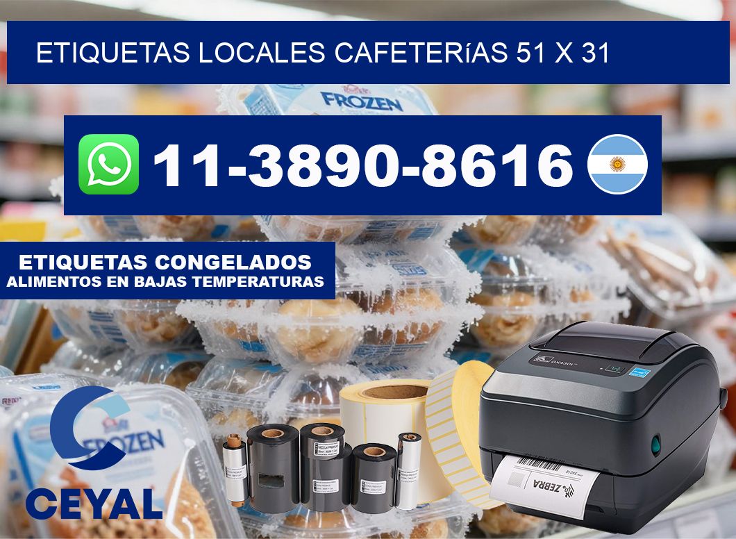 etiquetas locales cafeterías 51 x 31