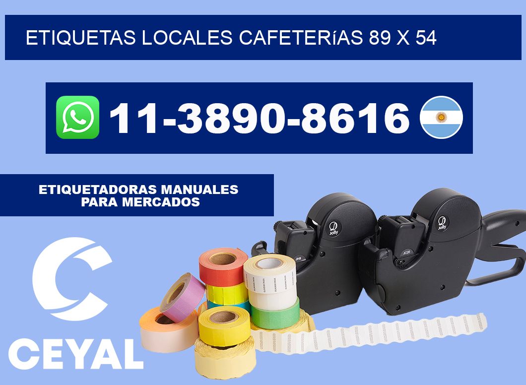 etiquetas locales cafeterías 89 x 54