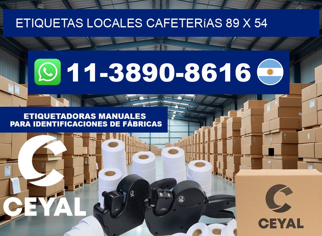 etiquetas locales cafeterías 89 x 54